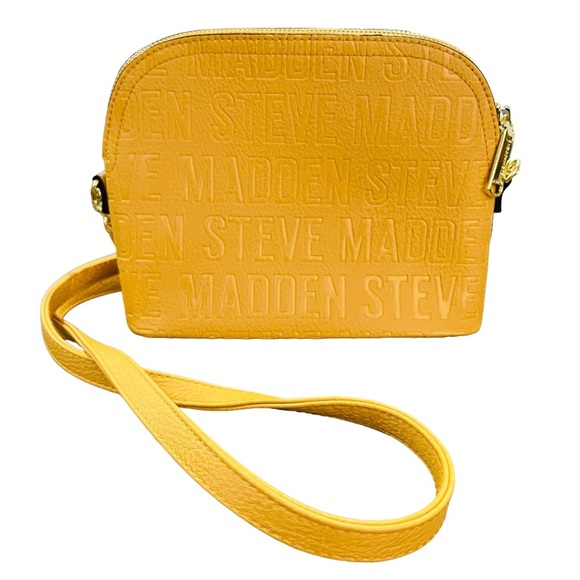 Steve Madden Mustard Yellow Small Cross Body Purse Bag Vegan Spring Sunmer - Picture 1 of 7